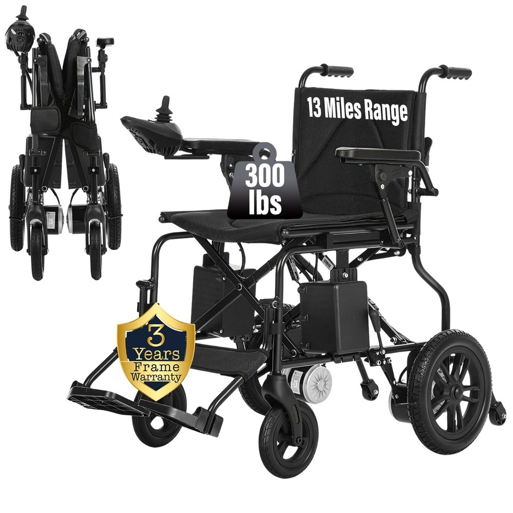 Electric Wheelchair, Foldable All Terrain Motorized Chair