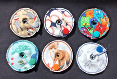 6 Button Buddies – BOYS – Mickey, G Tube, J Peg Feeding Tube Button Covers Pads