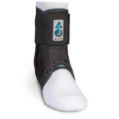 ASO Ankle Stabilizer – Lace Up Ankle Brace for Sprained Ankle and Medium Black