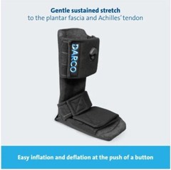 DARCO Pneumatic Night Splint Plantar Fasciitis Achilles Tendonitis Large NEW