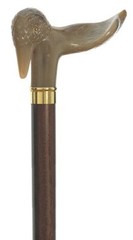 Made In Italy Woody Duck Right Hand Palm Grip Handle Exquisite Walking Cane