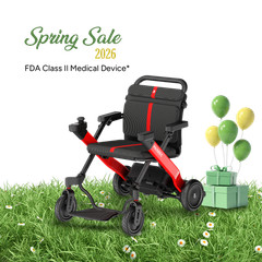 Paiseec 2-in-1 42Lb Foldable Electric Wheelchair 300Lb Intelligent All Terrain