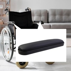 Nicerity 2Pcs Padded Armrests Wheelchair 10.03″ Arm Pads 10.03 Inch, Black