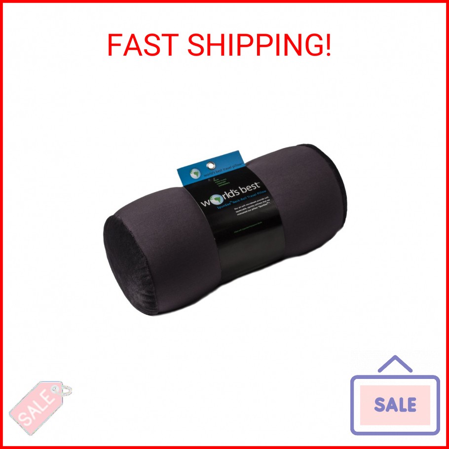 Wolf Essentials Microbead Bolster Tube Travel Pillow – Compact Neck Roll Pillow