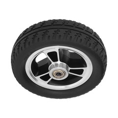 6in Solid Wheel Light Sturdy Aluminum Alloy Hub Replacement For Wheelchair Use