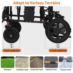 Quelith Lightweight Electric Wheelchair Foldable Power Chair for Adults Hot