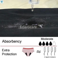 Contrasting-Color Cotton Menstrual Underwear Leak-Proof Period Underwear Girls