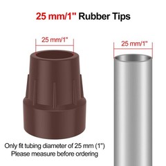 supregear 1″ Rubber Tips for Cane 4 X 25mm Heavy Duty End Stoppers for Walkin…