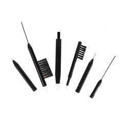 8Pcs Hearing Aid Cleaning Kit Brush Vent Cleaner Wire Magne Wax Loop Tools S~gw