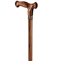 Handmade Ergonomic Wooden Walking Cane for Men Women Seniors Caramel 36 Inches