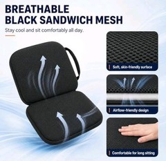 NEW Sojoy iGelComfort 3-in-1 Gel Memory Foam Seat Cushion Car Office 18.5”