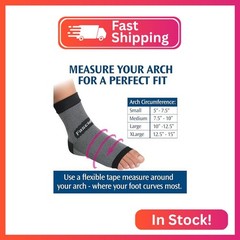 Pedifix FasciaFix Compression Foot Sleeve, Arch & Heel Support, Medium