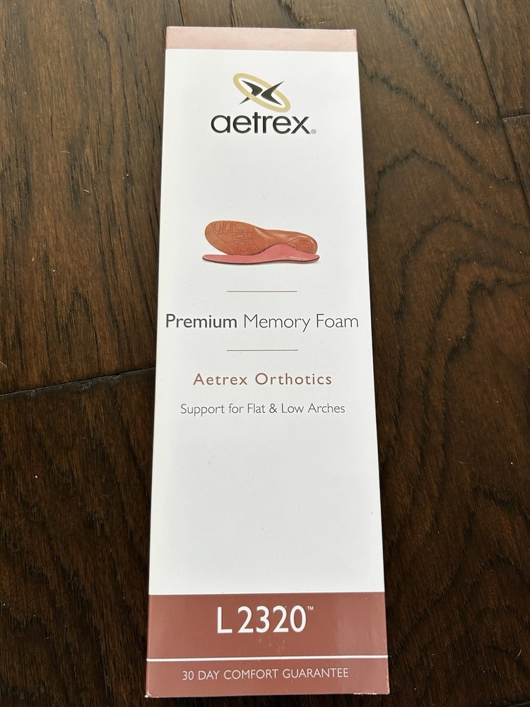 Aetrex Memory Foam Orthotic Insoles L2320 Flat Low Arches Full Length W6