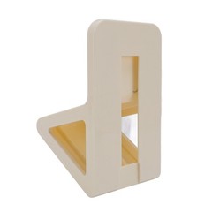 2 Pcs Shower Foot Rest No-Drill Wall Mounted For Shaving Legs (Cream Yellow)