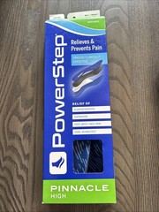 Powerstep Full Length Orthotics Pinnacle High Arch Women 8-8.5/men 6-6.5 C