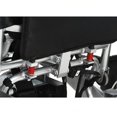 All Terrain Electric Wheelchair Foldable with 18 in Seat Supports up to 330 lbs