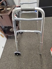 HealthLine HL8804-4 Adjustable Walker w/ 2 Wheels
