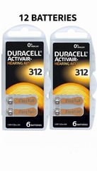 New Fresh Duracell Hearing Aid Batteries Size 312 Exp-2029