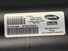 MOTORS FOR INVACARE TDX SP II 1188843 / M9278-02 / 1163412 – 1163413 #L131