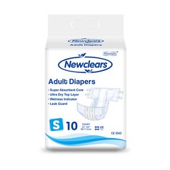 Newclears Adult Diapers with Tabs for Men Women Incontinent Diapers 20/40/60/80