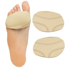 ZenToes Metatarsal Pads Pair Gel Ball of Foot Fabric Cushions for Men and Women