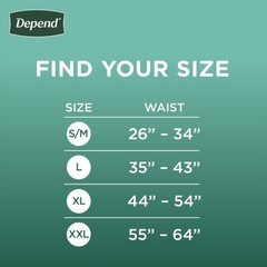 Adult Diapers for Men, Disposable Incontinence Underwear, Large, 28 Count