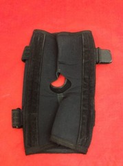 NEW OPEN BOX BREG Adjustable Horseshoe Open Back Knee Brace XL 07135 Black
