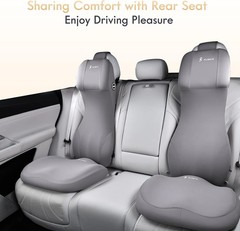 Car Seat Cushion and Lumbar Support Headrest Pillow Memory Foam Seat Cushion Erg