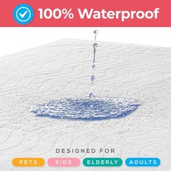 Utopia Bedding Washable Underpads 34×52 Inch Waterproof Incontinence 4 Pack