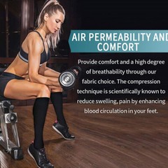 Firm Men Compression Socks Medical Stockings For Varicose Veins Wide Calf Socks