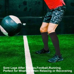 Compression Socks Leg Support Stockings Womens Mens 15-20 mmHG Open Toe XXL