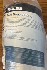 Kolbs Face Down Pillow After Eye Surgery or Massage Pillow 2-Sided Velvet & Silk