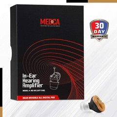 Invisible Digital Hearing Amplifier – CIC Mini Sound Enhancer, Left Ear, Black