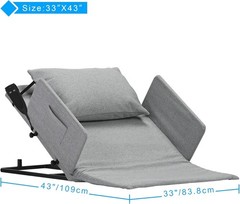 Electric Power Lifting Adjustable Bed Back Rest PatientLumbar Support (380)