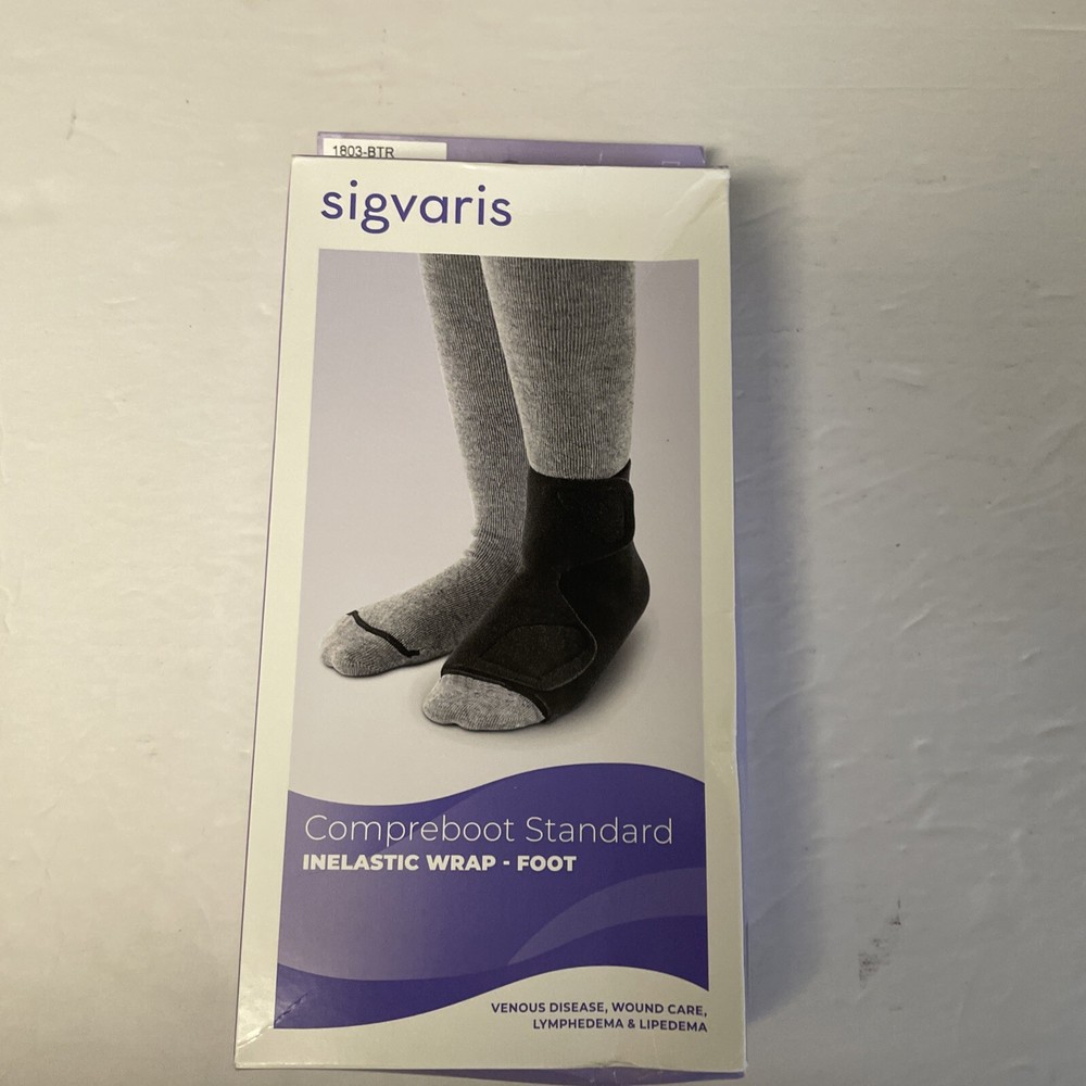 Sigvaris Compreboot Inelastic 30-40mmHg Black Med/Large