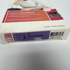 New Mediven Comfort 48103 Closed Toe Natural Size III Calf Compression Socks