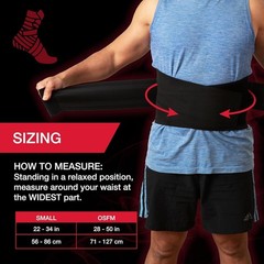 MUELLER Sports Medicine Adjustable Back Brace, Ideal for One Size, Black