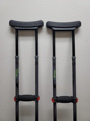 Spring Cushion Crutches Perfect for Sports Injuries and Travel – Heights 4’7″