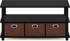 Turn-N-Tube Coffee Table 31.22D x 15.5W x 15.8H in Black Oak/Black/Brown