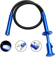 24.4In Claw Grabber Tool,Hose Reacher Pickup with LED Light,4 Claw Picking Tool