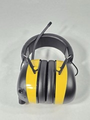 R6 Radio Hearing Protector NRR 30dB AM/FM Electronic Earmuffs LCD AUX Yellow