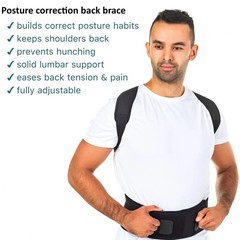 Posture Corrector Support Magnetic Back Shoulder Brace Belt Band For Men Women.