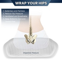 Car Gel Seat & Lumbar Cushion Support Pillow Pain Relief for Drivers Office