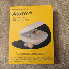 Audien Hearing ATOM one 1 Wireless Rechargeable OTC Hearing Aids – New OB