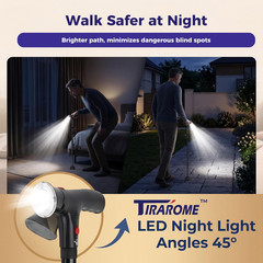 Walking Cane for Seniors, 3-in-1 Folding Cane with Alarm Light, Adjustable