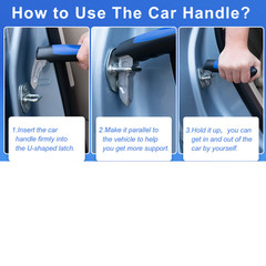 3 in 1 Car Door Handle Assist for Drivers Elderly Seniors Mobility Aid Emergency