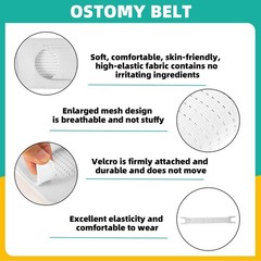 Ostomy Belt, Adjustable Stoma Support Belt, Universal Ileostomy Colostomy Bel…