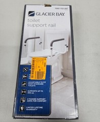 NEW Glacier Bay Toilet Support Rail Adjustable Grab Bar White 1005 152 297