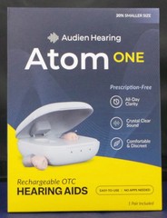 Audien Hearing ATOM One Wireless Rechargeable OTC Hearing AIDS BRAND NEW