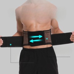 Lower Back Brace Copper Lumbar Support Waist Belt For Men Women Pain Relief
